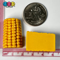 Corn On The Cob Mini Charms Flat Bottom Thanksgiving Cabochons Decoden 5 Pcs Charm