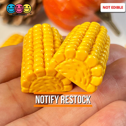 Corn On The Cob Mini Charms Flat Bottom Thanksgiving Cabochons Decoden 5 Pcs Charm