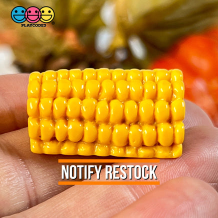Corn On The Cob Mini Charms Flat Bottom Thanksgiving Cabochons Decoden 5 Pcs Charm
