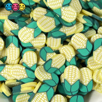 Corn On The Cob Slice Fimo Slices Polymer Clay Fake Sprinkles Harvest Funfetti Confetti 10/5 Mm