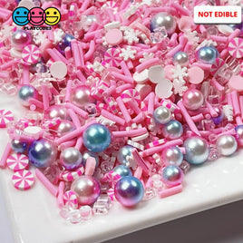 Cotton Candy Christmas Fimo Mix Fake Clay Sprinkles Beads Funfetti 20 Grams Sprinkle
