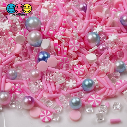 Cotton Candy Christmas Fimo Mix Fake Clay Sprinkles Beads Funfetti Sprinkle