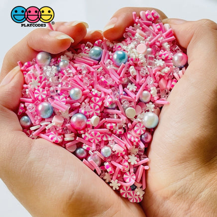 Cotton Candy Christmas Fimo Mix Fake Clay Sprinkles Beads Funfetti Sprinkle