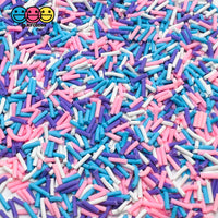 Cotton Candy Purple Pink Blue White Fake Clay Sprinkles Decoden Fimo Jimmies PLAYCODE3 10 grams Sprinkle