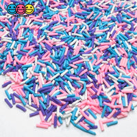 Cotton Candy Purple Pink Blue White Fake Clay Sprinkles Decoden Fimo Jimmies PLAYCODE3 Sprinkle