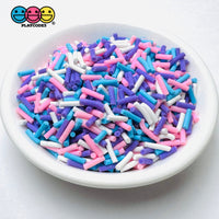 Cotton Candy Purple Pink Blue White Fake Clay Sprinkles Decoden Fimo Jimmies PLAYCODE3 Sprinkle