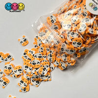 Cow Face Yellow Fimo Slices Polymer Clay Fake Sprinkles Animal Cows Kawaii 10/5 Mm Sprinkle