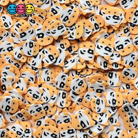 Cow Face Yellow Fimo Slices Polymer Clay Fake Sprinkles Animal Cows Kawaii 10/5 Mm Sprinkle