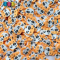 Cow Face Yellow Fimo Slices Polymer Clay Fake Sprinkles Animal Cows Kawaii 10/5 Mm Sprinkle