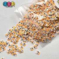 Cow Face Yellow Fimo Slices Polymer Clay Fake Sprinkles Animal Cows Kawaii 10/5 Mm Sprinkle