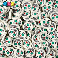 Creepy Killer Clown Green Eyes 10Mm Fimo Slices Fake Sprinkles Halloween Decoden Funfetti 10 Grams