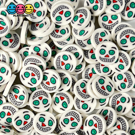 Creepy Killer Clown Green Eyes 10Mm Fimo Slices Fake Sprinkles Halloween Decoden Funfetti 10 Grams
