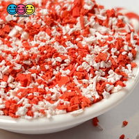 Peppermint Crumbs Faux Sprinkle Crumbles Red White Confetti Fake Bake Sprinkles Playcode3 Llc