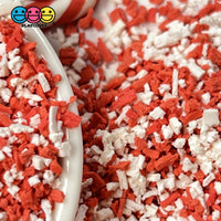 Peppermint Crumbs Faux Sprinkle Crumbles Red White Confetti Fake Bake Sprinkles Playcode3 Llc