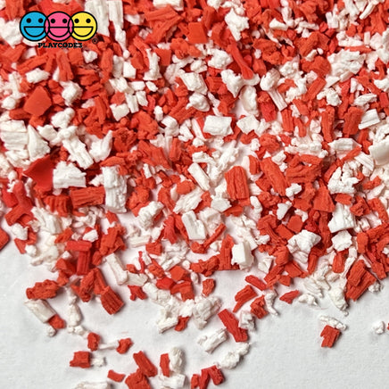 Peppermint Crumbs Faux Sprinkle Crumbles Red White Confetti Fake Bake Sprinkles Playcode3 Llc