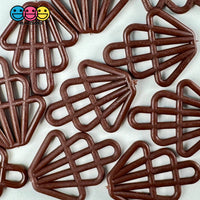 Cupcake Topper Mermaid Elegance Faux Chocolate Shell Design Decoden Cabochon 10 Pcs Fake Food