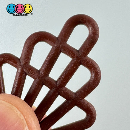 Cupcake Topper Mermaid Elegance Faux Chocolate Shell Design Decoden Cabochon 10 Pcs Fake Food