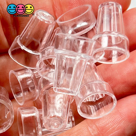 Cups Fake Glass Mini Plastic Cup Charms Minatare Ice Cream Float Container Cabochons Decoden 10 Pcs