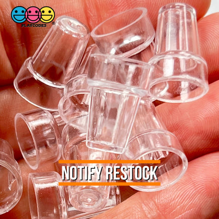 Cups Fake Glass Mini Plastic Cup Charms Minatare Ice Cream Float Container Cabochons Decoden 10 Pcs