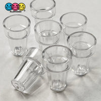 Cups Fake Glass Mini Plastic Cup Charms Minatare Ice Cream Float Container Cabochons Decoden 10 Pcs