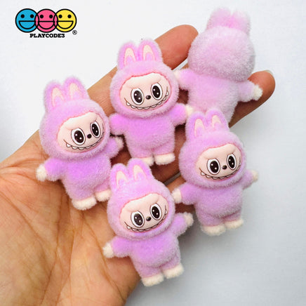 Cute Bunny Monster Mart Purple 5pcs In Hand