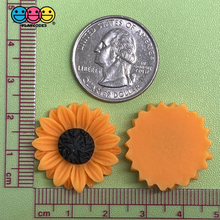 Daisy Orange Sunflower Flower Charms Decoden Charm