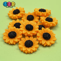 Daisy Orange Sunflower Flower Charms Decoden Charm