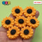 Daisy Orange Sunflower Flower Charms Decoden Charm