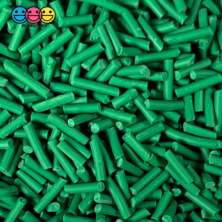 Dark Green Color Fake Sprinkles Polymer Clay Jimmies Funfetti Christmas Playcode3 Llc Sprinkle
