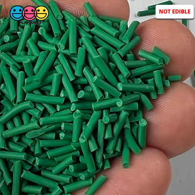 Dark Green Color Fake Sprinkles Polymer Clay Jimmies Funfetti Christmas Playcode3 Llc Sprinkle