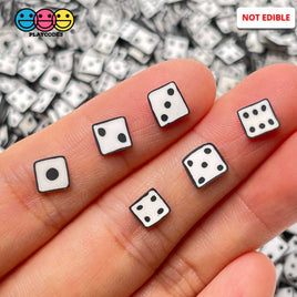 Dice Game Black And White Fimo Slices Fake Clay Sprinkles Decoden Jimmies Funfetti Sprinkle