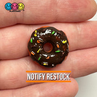 Fake Donut Doughnut Chocolate Food Miniature Flatback Cabochons Decoden Charm 10 Pcs Playcode3 Llc