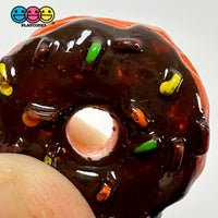 Fake Donut Doughnut Chocolate Food Miniature Flatback Cabochons Decoden Charm 10 Pcs Playcode3 Llc