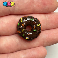 Fake Donut Doughnut Chocolate Food Miniature Flatback Cabochons Decoden Charm 10 Pcs Playcode3 Llc