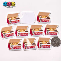 Dunkin Donuts Box Sprinkled Pink Frosting Doughnut Planar Decoden 10Pcs Box