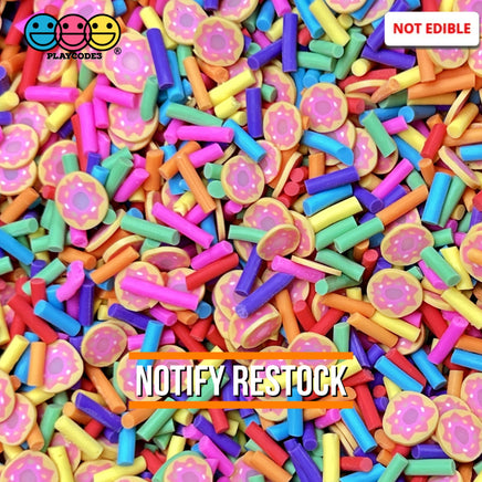 Doughnut Eat These Faux Sprinkle Donut Fimo Confetti Fake Bake Sprinkles 20 Grams