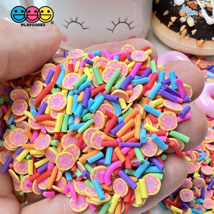 Doughnut Eat This Faux Sprinkle Donut Fimo Confetti Fake Bake Sprinkles
