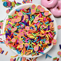 Doughnut Eat This Faux Sprinkle Donut Fimo Confetti Fake Bake Sprinkles