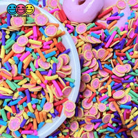 Doughnut Eat This Faux Sprinkle Donut Fimo Confetti Fake Bake Sprinkles