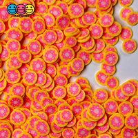 Doughnut With Pink Frosting Fimo Slices Polymer Clay Fake Sprinkles Dessert Donut Funfetti Confetti