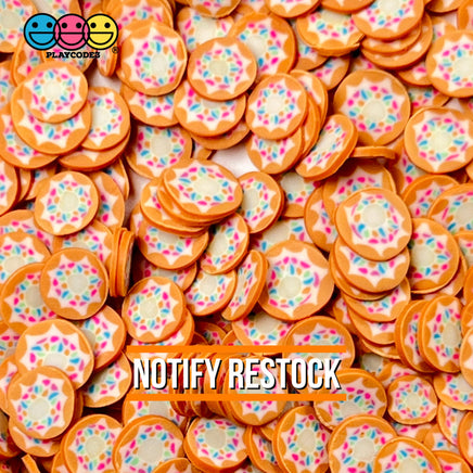 Doughnut With Sprinkles Frosting Sprinkled Fimo Fake Decoden Donuts 10 Grams Sprinkle