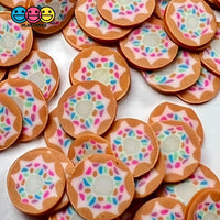 Doughnut With Sprinkles Frosting Sprinkled Fimo Fake Decoden Donuts Sprinkle