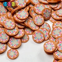 Doughnut With Sprinkles Frosting Sprinkled Fimo Fake Decoden Donuts Sprinkle
