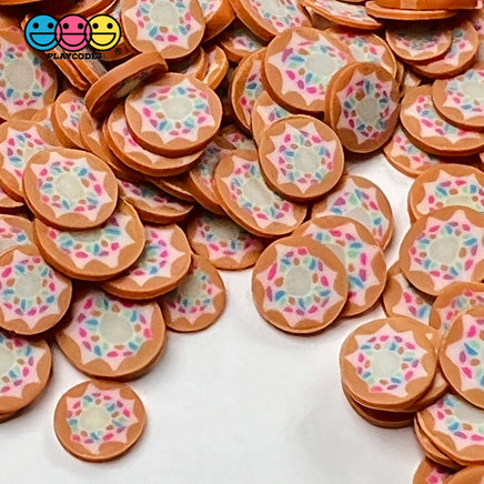 Doughnut With Sprinkles Frosting Sprinkled Fimo Fake Decoden Donuts Sprinkle