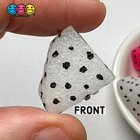 Dragon Fruit Fake Food Fruits Pink White Hard Resin 3D Charms 10Pcs Charm