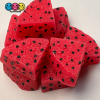 Dragon Fruit Fake Food Fruits Pink White Hard Resin 3D Charms 10Pcs Pink Charm
