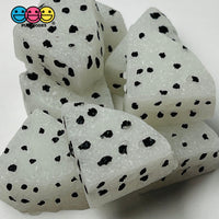 Dragon Fruit Fake Food Fruits Pink White Hard Resin 3D Charms 10Pcs White Charm
