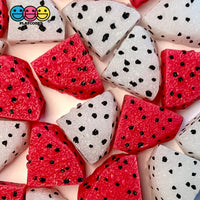 Dragon Fruit Fake Food Fruits Pink White Hard Resin 3D Charms 10Pcs Charm