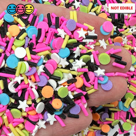 Dream Festival Stars Multicolor 80S Fake Clay Sprinkles Decoden Fimo Jimmies Playcode3 Llc Sprinkle