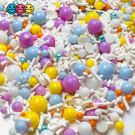 Dream Land Star 6/4/2Mm Beads Purple Yellow Blue Orange 5Mm Fake Clay Sprinkles Decoden Fimo